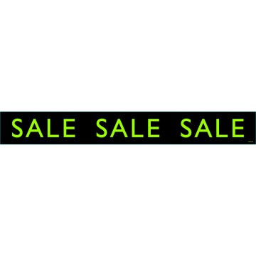 Vibrant Sale Streamers - Lime - 100 x 12cm