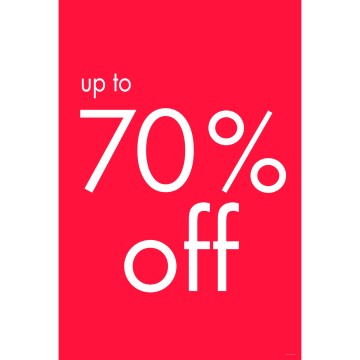 Linear Sale A-Board Posters - 70% Off - 51 x 76cm