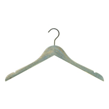 Ultra Distressed Wooden Clothes Hangers - Flat - 44cm