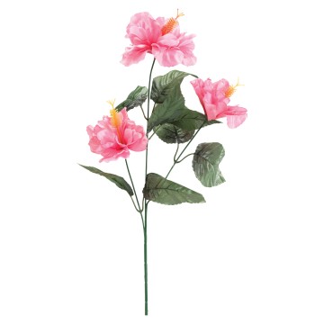 Hibiscus on Stem - Pink - 70cm