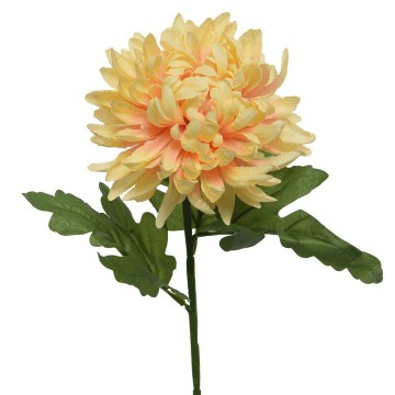 Peach Artificial Chrysanthemum Flower - 13 x 67cm