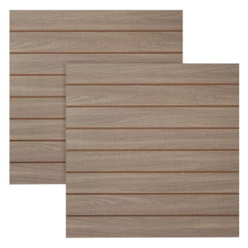 Slatwall Natural Wood Effect Panels - 1200 x 1200mm