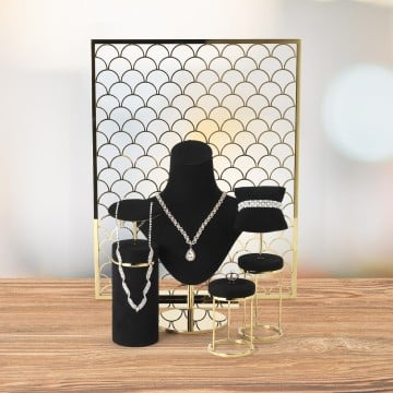 Luxury Collection Metal Display Backdrop - Gold - 34.5 x 50cm