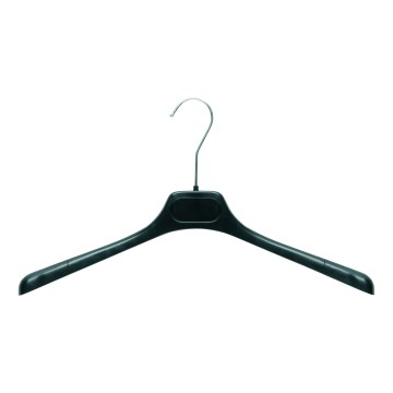 Black Plastic Clothes Hangers - Jacket - 42cm
