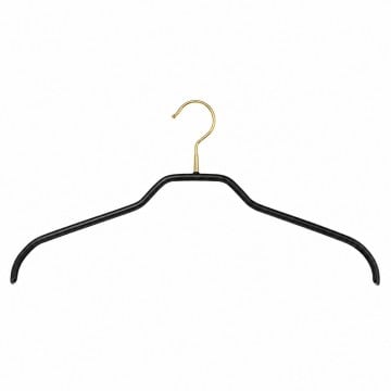 Black & Gold Mawa Non-Slip Knitwear Hangers - 41cm