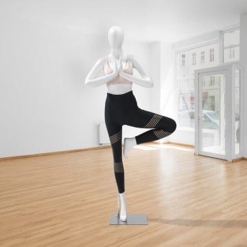 Matt White Female Mannequin - Yoga Tree Pose