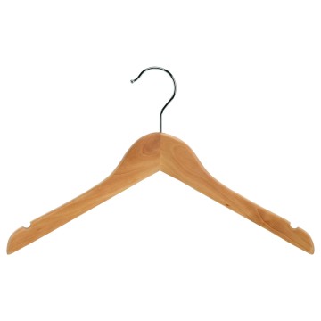 Natural Wood Childrens Clothes Hangers - Wishbone - 34cm