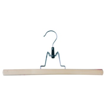 Natural Wooden Clothes Hangers - Clamp - 35cm