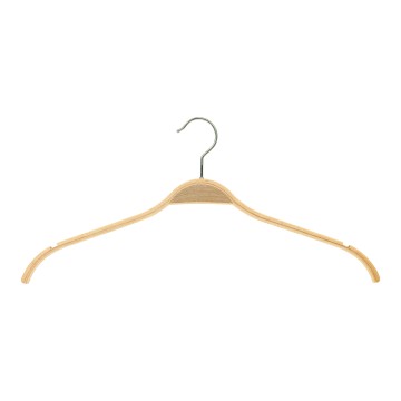 Natural Laminated Wooden Jacket Hangers - Flat - 44cm