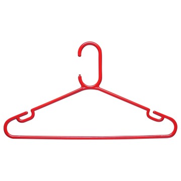 Red Rainbow Plastic Clothes Hangers - 42cm