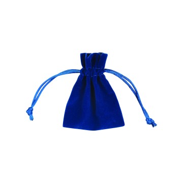 Blue Velvet Jewellery Bags - 6 x 8cm
