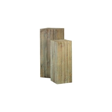 Heritage Rustic Wooden Display Pedestals
