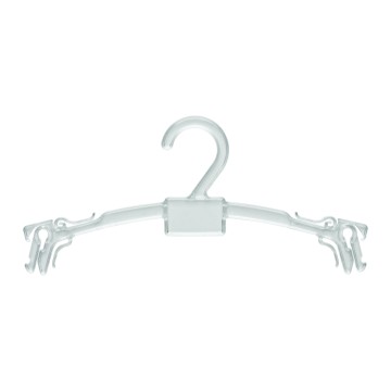 Swimwear & Lingerie Clear Plastic Clothes Hangers - Curved + Logo Area - 28cm