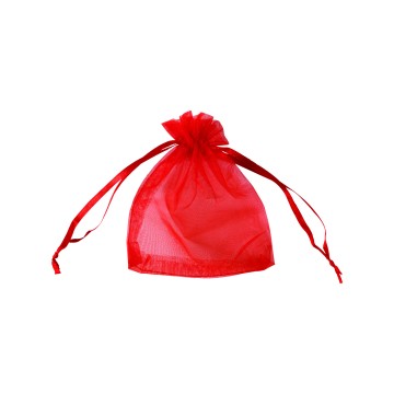Red Organza Gift Bags - 10 x 12cm