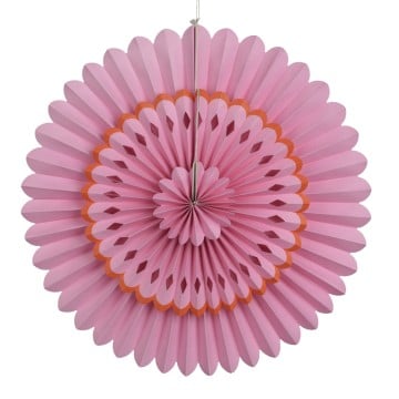 Pink Hanging Paper Flower - 46cm