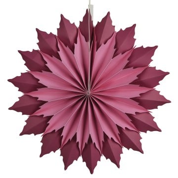 Red Hanging Paper Flower - 40.5cm