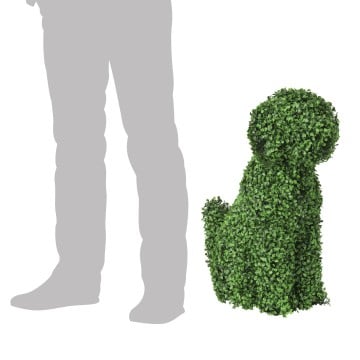 Green Topiary Box Hedge Dog - 60cm