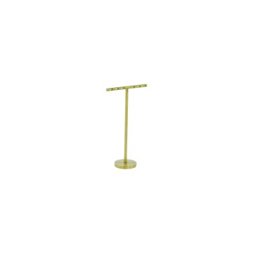 Brushed Gold & Grey Metal T Stand - 70 x 130 x 35mm