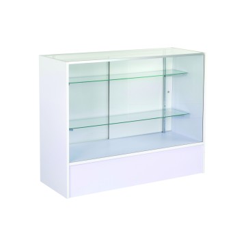White Slimline Shop Counters - Glazed