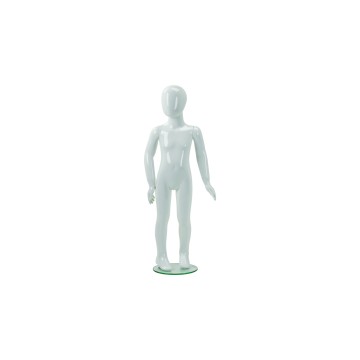 Realistic Gloss White Faceless Childrens Mannequin - Age 4