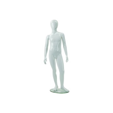 Realistic Gloss White Faceless Childrens Mannequin - Age 6