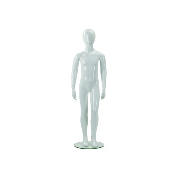 Realistic Gloss White Faceless Childrens Mannequin - Age 8