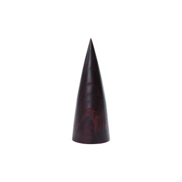 Brown Wooden Bangle Cone Stand