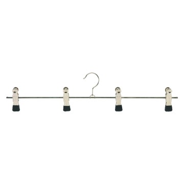 Black Mawa Non-Slip Metal Clothes Hangers - Peg - 50cm