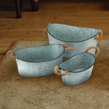 Flower Buckets - Set of 3