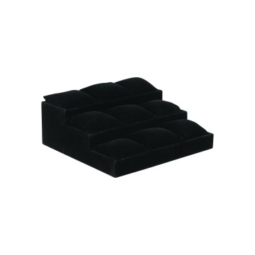 Black Velvet Display Tray - 11 x 26 x 24cm