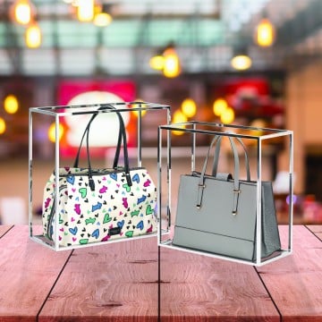 Metal Display Cube - Chrome - 40  35cm