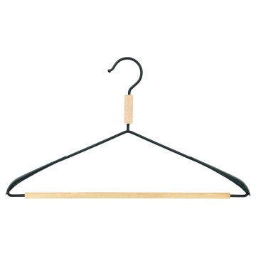 Frax35 Metal Clothes Hangers - Flat With Bar - 41cm