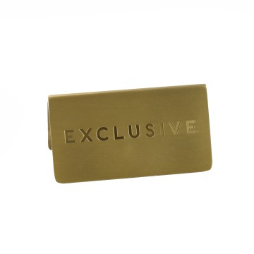 Brushed Gold Tent Card - 9cm