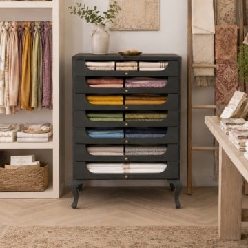 Blue City Iron Drawer Display Unit - 95 x 66 x 46cm