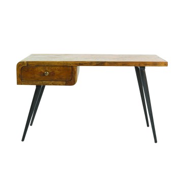 Blue City Wood Top Writing Table - 60 x 132 x 76cm
