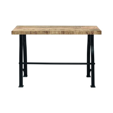 Blue City Industrial Wood & Iron Table - 73 x 120 x 45cm