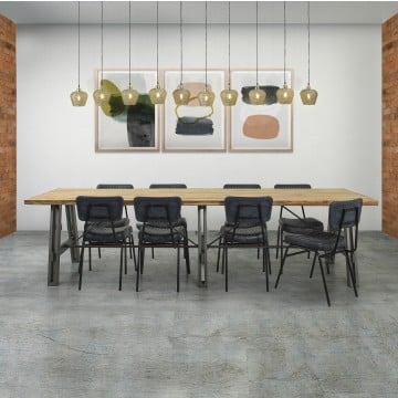 Blue City Boardroom Trestle Table - 79 x 300 x 75cm
