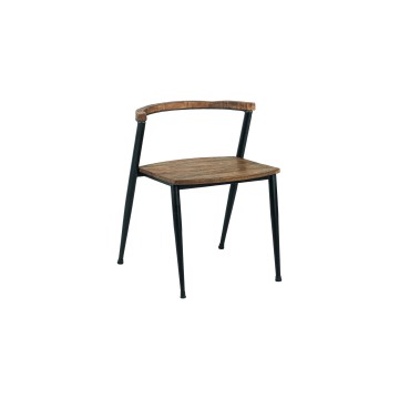 Blue City Curved Back Chair - 45 x 66 x 45cm