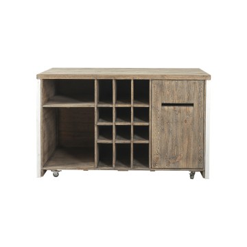 Wooden Shop Counter With Wheels - 92 x 150 x 80cm