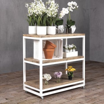 Wood Shelving Units With Wheels