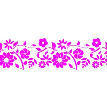 Spring Mothers Day Window Cling - Border - 127 x 40cm