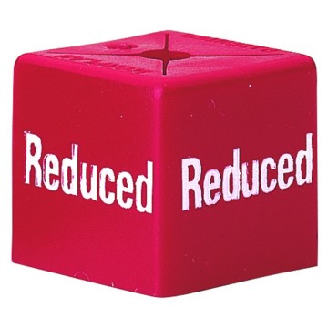 Reduced Sale Size Cubes - Reduced - Red