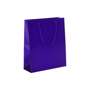 Purple Laminated Matt Paper Carrier Bags