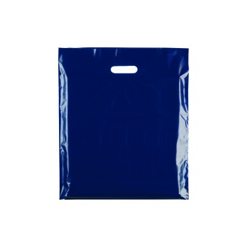 Blue Classic Gloss Plastic Carrier Bags