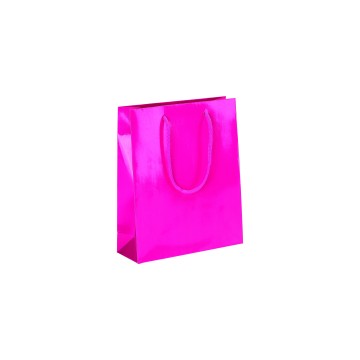 Fuchsia Pink Laminated Gloss Paper Carrier Bags