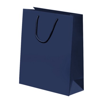 Navy Blue Laminated Matt Paper Carrier Bags