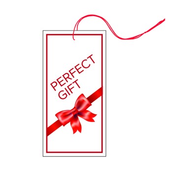 Red Perfect Gift Swing Tags & Stickers