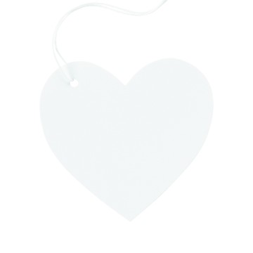 Heart-Shaped White Kraft Swing Tags
