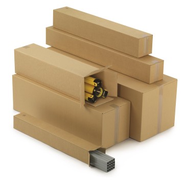 Double Wall End Opening Long Cardboard Boxes - 1000 x 200 x 200mm