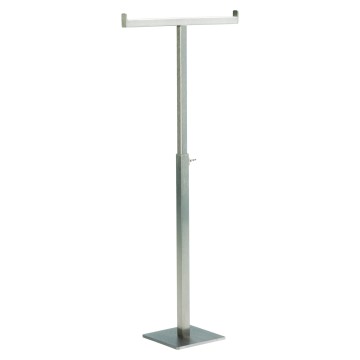 Brushed Nickel Display Stand - T Arm